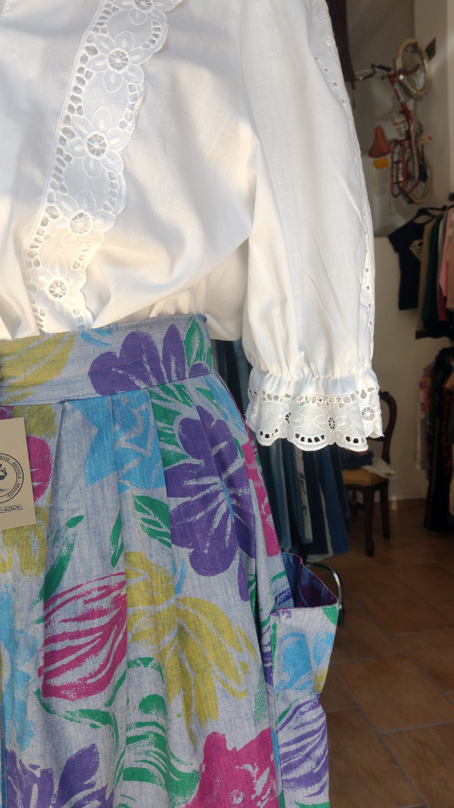 Vintage skirt floreale