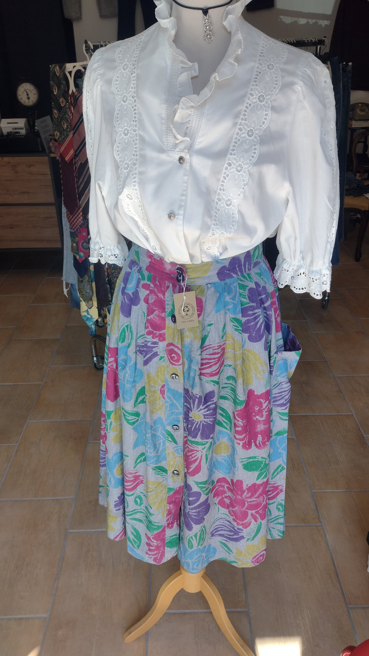 Vintage skirt floreale